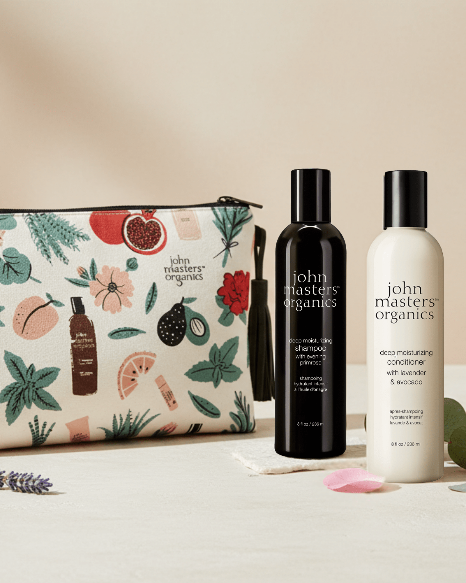 Deep Moisturizing Duo with FREE cosmetic bag - John Masters Organics UK