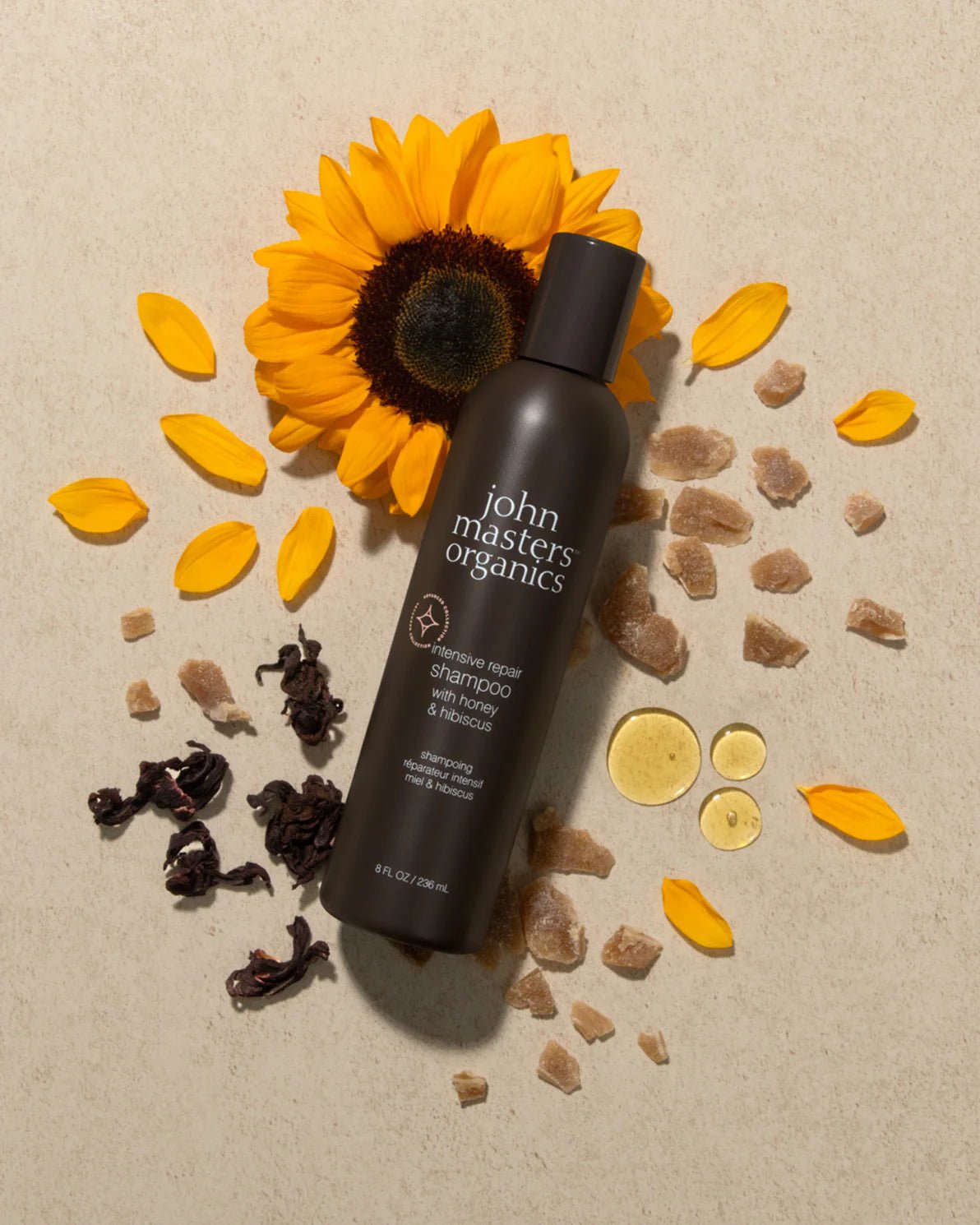 Intensive Repair Shampoo with Honey & Hibiscus - John Master Organics UK