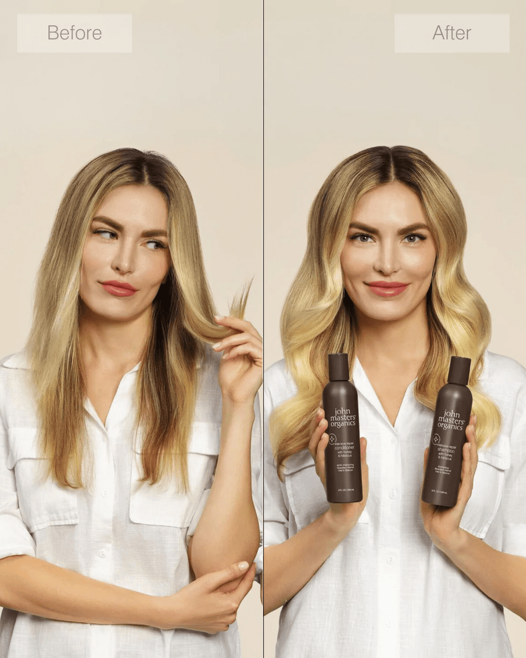 Intensive Repair Shampoo with Honey & Hibiscus - John Master Organics UK