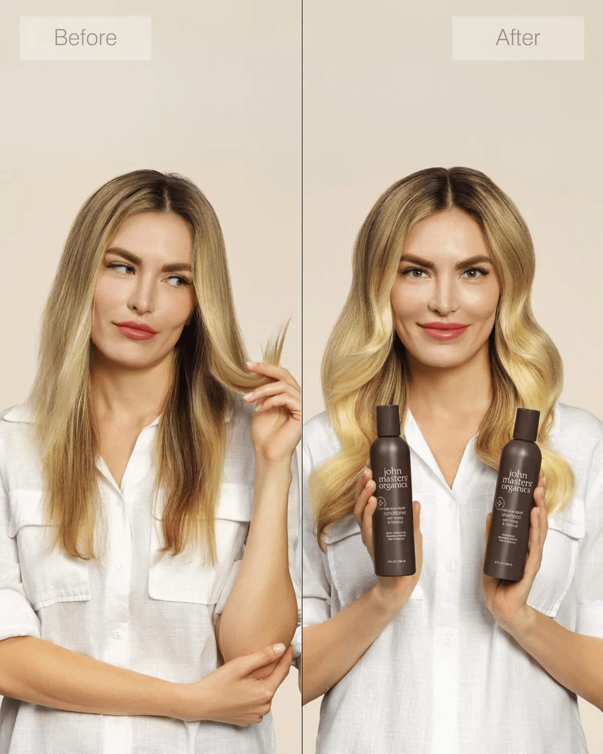 Intensive Repair Shampoo with Honey & Hibiscus - John Master Organics UK